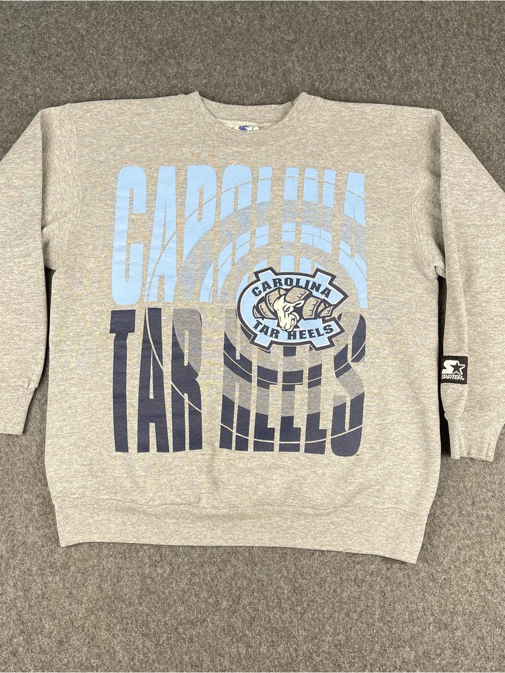 Vintage Starter UNC North Carolina Tarheels Sweatshirt Youth 14-16 Made In USA